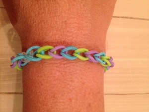My "original" Rainbow Loom bracelet.