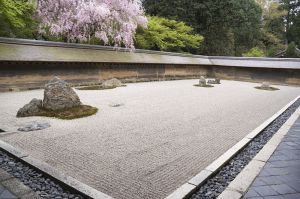 A Japanese Zen Garden. Credit: Wikimedia Commons.